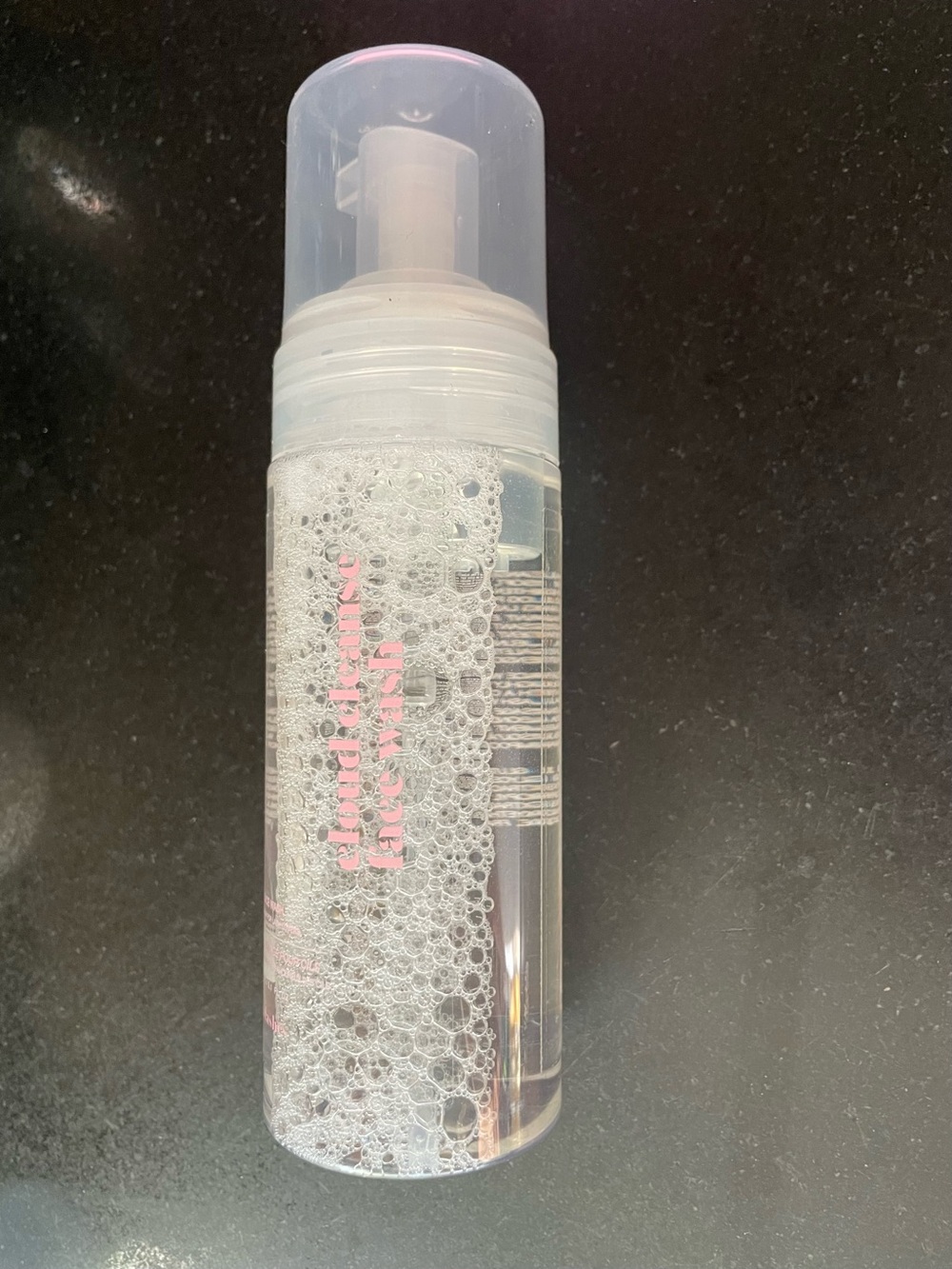 Cloud Cleanse Face Wash - Clear Bottle with Pink Logo